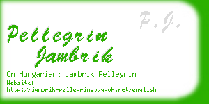 pellegrin jambrik business card